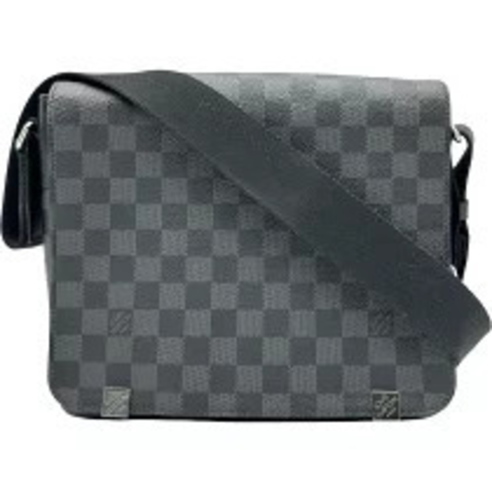 Louis Vuitton District Black Damier Graphite Black Shoulder Bag